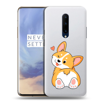 Силиконовый чехол на OnePlus 7 Pro с принтом Корги Силиконовый чехол на OnePlus 7 Pro с принтом Корги