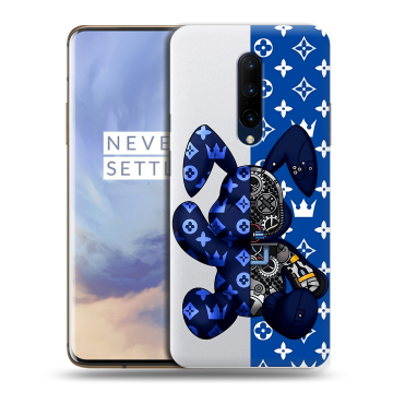 Силиконовый чехол на OnePlus 7 Pro с принтом Луи робот Силиконовый чехол на OnePlus 7 Pro с принтом Луи робот