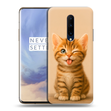 Силиконовый чехол на OnePlus 7 Pro с принтом котенок Силиконовый чехол на OnePlus 7 Pro с принтом котенок