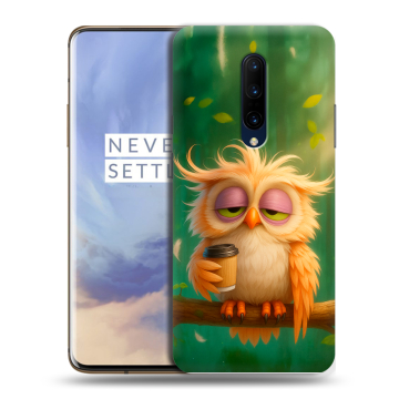 Силиконовый чехол на OnePlus 7 Pro с принтом сова Силиконовый чехол на OnePlus 7 Pro с принтом сова