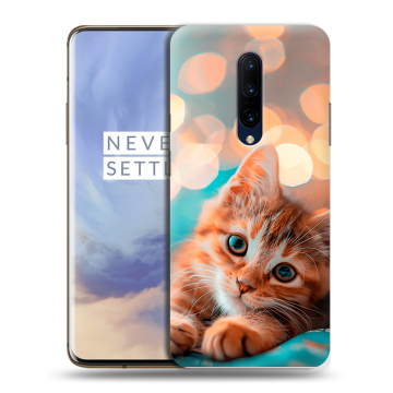 Силиконовый чехол на OnePlus 7 Pro с принтом котик Силиконовый чехол на OnePlus 7 Pro с принтом котик