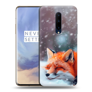 Силиконовый чехол на OnePlus 7 Pro с принтом лиса Силиконовый чехол на OnePlus 7 Pro с принтом лиса