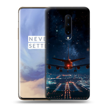 Силиконовый чехол на OnePlus 7 Pro с принтом самолет Силиконовый чехол на OnePlus 7 Pro с принтом самолет