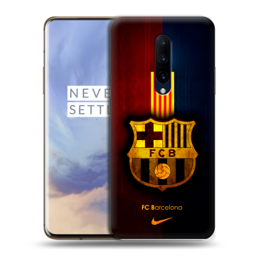 Силиконовый чехол на OnePlus 7 Pro с принтом Барселона Barcelona
