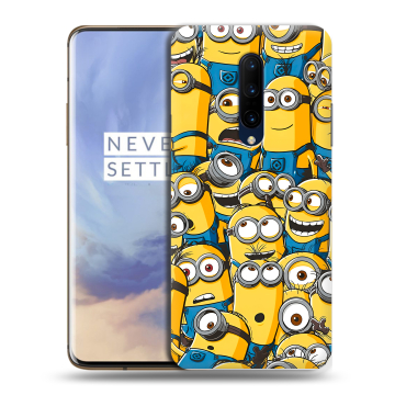 Силиконовый чехол на OnePlus 7 Pro с принтом Миньоны