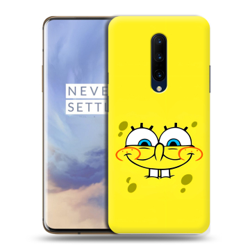 Силиконовый чехол на OnePlus 7 Pro с принтом спанчбоб спанч боб