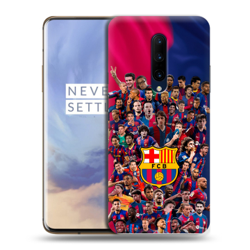 Силиконовый чехол на OnePlus 7 Pro с принтом Барселона Barcelona