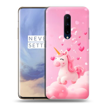Силиконовый чехол на OnePlus 7 Pro с принтом Единорог Силиконовый чехол на OnePlus 7 Pro с принтом Единорог