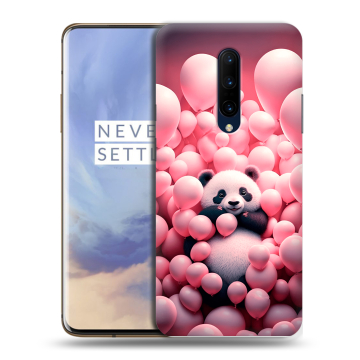 Силиконовый чехол на OnePlus 7 Pro с принтом Панда Силиконовый чехол на OnePlus 7 Pro с принтом Панда