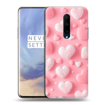 Силиконовый чехол на OnePlus 7 Pro с принтом Сердечки Силиконовый чехол на OnePlus 7 Pro с принтом Сердечки