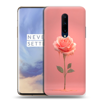 Силиконовый чехол на OnePlus 7 Pro с принтом Розовая роза