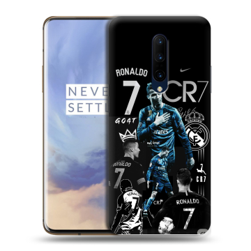 Силиконовый чехол на OnePlus 7 Pro с принтом Реал Роналдо