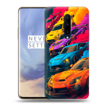 Силиконовый чехол на OnePlus 7 Pro с принтом Тачки