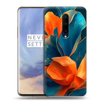 Силиконовый чехол на OnePlus 7 Pro с принтом Цветы