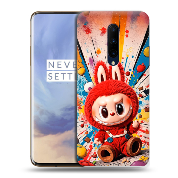 Силиконовый чехол на OnePlus 7 Pro с принтом Labubu Лабубу Силиконовый чехол на OnePlus 7 Pro с принтом Labubu Лабубу