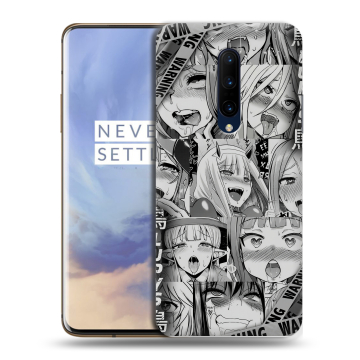 Силиконовый чехол на OnePlus 7 Pro с принтом Ahegao Ахегао Аниме