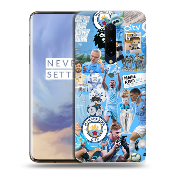 Силиконовый чехол на OnePlus 7 Pro с принтом Man City Манчестер Сити