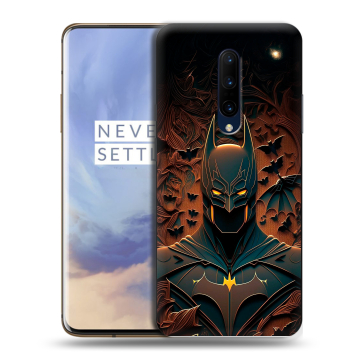 Силиконовый чехол на OnePlus 7 Pro с принтом Batman Бэтмен