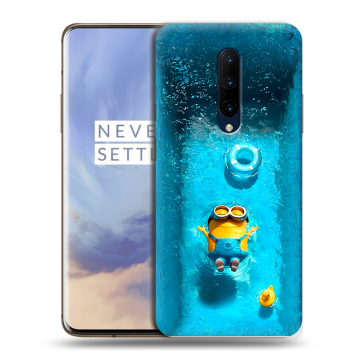 Силиконовый чехол на OnePlus 7 Pro с принтом Миньоны Силиконовый чехол на OnePlus 7 Pro с принтом Миньоны