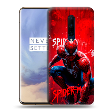 Силиконовый чехол на OnePlus 7 Pro с принтом Spiderman Человек паук Силиконовый чехол на OnePlus 7 Pro с принтом Spiderman Человек паук