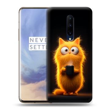Силиконовый чехол на OnePlus 7 Pro с принтом Смешной кот Силиконовый чехол на OnePlus 7 Pro с принтом Смешной кот