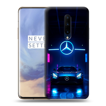 Силиконовый чехол на OnePlus 7 Pro с принтом Mercedes Мерседес
