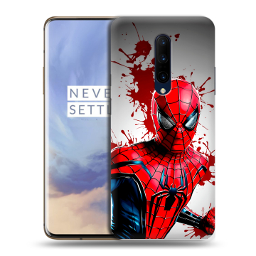 Силиконовый чехол на OnePlus 7 Pro с принтом Spiderman Человек паук Силиконовый чехол на OnePlus 7 Pro с принтом Spiderman Человек паук