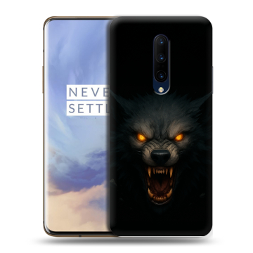 Силиконовый чехол на OnePlus 7 Pro с принтом Волк