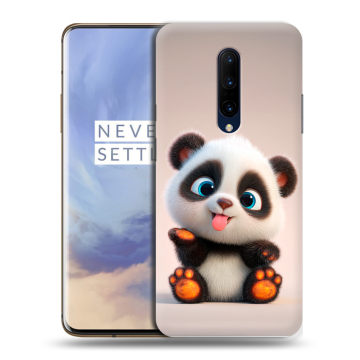 Силиконовый чехол на OnePlus 7 Pro с принтом милая панда Силиконовый чехол на OnePlus 7 Pro с принтом милая панда