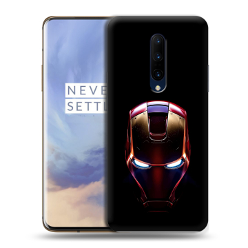 Силиконовый чехол на OnePlus 7 Pro с принтом IronMan Железный человек Силиконовый чехол на OnePlus 7 Pro с принтом IronMan Железный человек