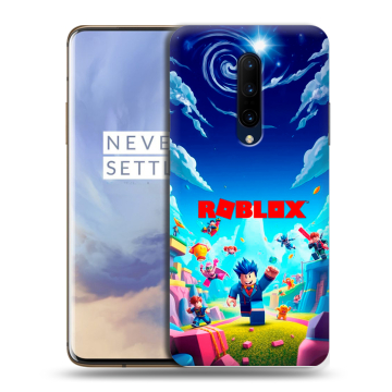 Силиконовый чехол на OnePlus 7 Pro с принтом Roblox Роблокс Силиконовый чехол на OnePlus 7 Pro с принтом Roblox Роблокс