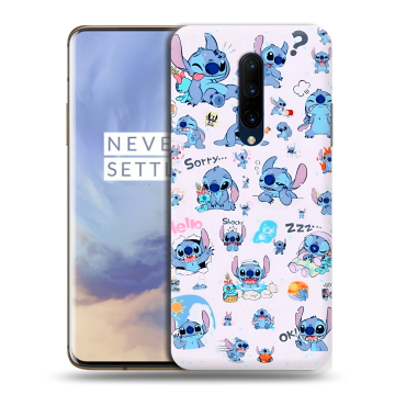 Силиконовый чехол на OnePlus 7 Pro с принтом Лило и Стич