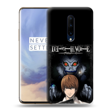 Силиконовый чехол на OnePlus 7 Pro с принтом Death note Тетрадь смерти