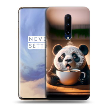 Силиконовый чехол на OnePlus 7 Pro с принтом смешная панда Силиконовый чехол на OnePlus 7 Pro с принтом смешная панда