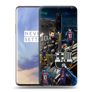 Силиконовый чехол на OnePlus 7 Pro с принтом Messi Barcelona Силиконовый чехол на OnePlus 7 Pro с принтом Messi Barcelona