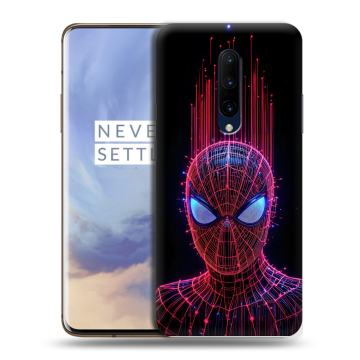 Силиконовый чехол на OnePlus 7 Pro с принтом Spiderman Человек паук Силиконовый чехол на OnePlus 7 Pro с принтом Spiderman Человек паук