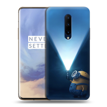 Силиконовый чехол на OnePlus 7 Pro с принтом Миньоны Силиконовый чехол на OnePlus 7 Pro с принтом Миньоны