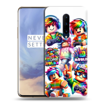 Силиконовый чехол на OnePlus 7 Pro с принтом Roblox Роблокс Силиконовый чехол на OnePlus 7 Pro с принтом Roblox Роблокс