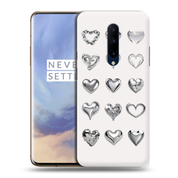 Силиконовый чехол на OnePlus 7 Pro с принтом Y2K сердечки Силиконовый чехол на OnePlus 7 Pro с принтом Y2K сердечки