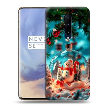 Силиконовый чехол на OnePlus 7 Pro с принтом Новый год