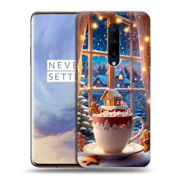Силиконовый чехол на OnePlus 7 Pro с принтом Новый год