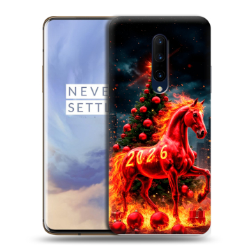 Силиконовый чехол на OnePlus 7 Pro с принтом Новый год