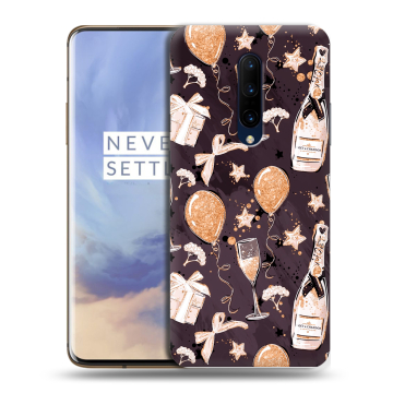 Силиконовый чехол на OnePlus 7 Pro с принтом Новый год