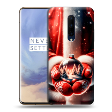 Силиконовый чехол на OnePlus 7 Pro с принтом Новый год
