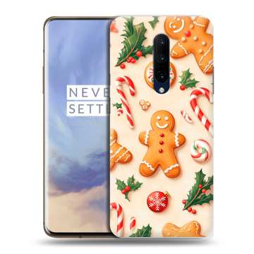 Силиконовый чехол на OnePlus 7 Pro с принтом Новый год