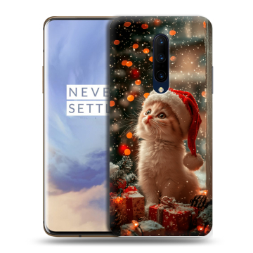 Силиконовый чехол на OnePlus 7 Pro с принтом Новый год