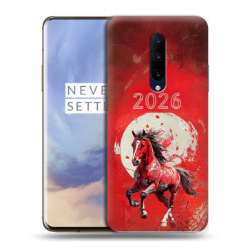 Силиконовый чехол на OnePlus 7 Pro с принтом Новый год