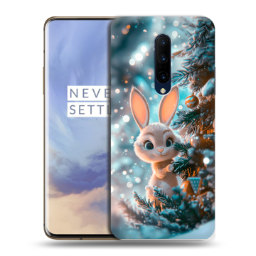 Силиконовый чехол на OnePlus 7 Pro с принтом Новый год