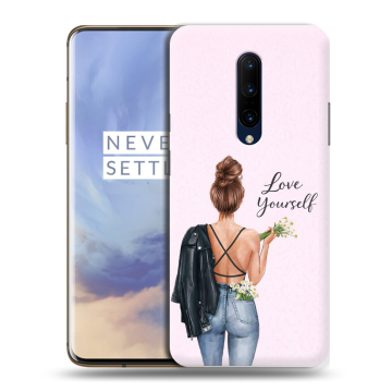 Силиконовый чехол на OnePlus 7 Pro с принтом женский Силиконовый чехол на OnePlus 7 Pro с принтом женский