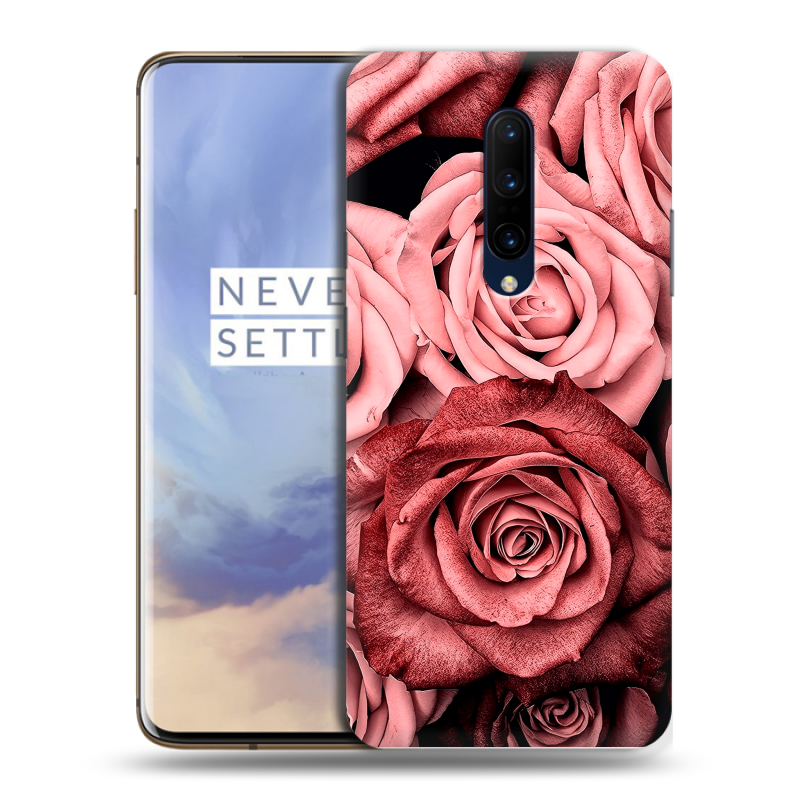 Силиконовый чехол на OnePlus 7 Pro с принтом Цветы розы Силиконовый чехол на OnePlus 7 Pro с принтом Цветы розы